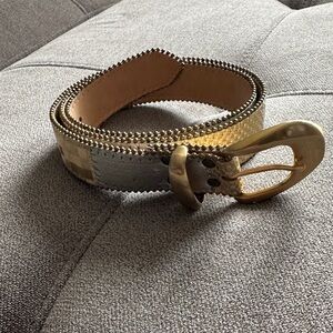Women's Vintage Elite Fresno California Metallic Belt